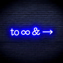 advpro-to-infinity-ultra-bright-led-neon-sign-fnu0226 - Blue