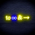 advpro-to-infinity-ultra-bright-led-neon-sign-fnu0226 - Blue & Yellow