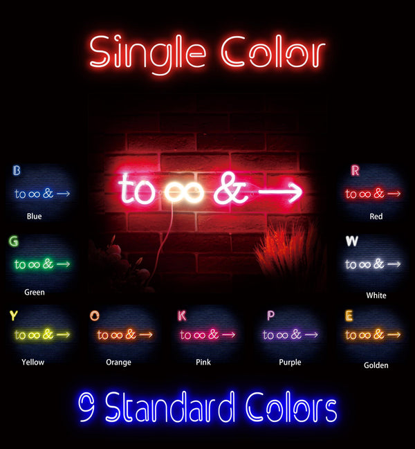 advpro-to-infinity-ultra-bright-led-neon-sign-fnu0226 - Classic
