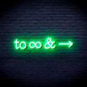 advpro-to-infinity-ultra-bright-led-neon-sign-fnu0226 - Green