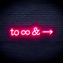 advpro-to-infinity-ultra-bright-led-neon-sign-fnu0226 - Pink