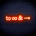 advpro-to-infinity-ultra-bright-led-neon-sign-fnu0226 - Orange