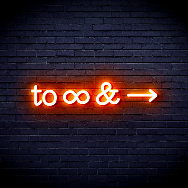 advpro-to-infinity-ultra-bright-led-neon-sign-fnu0226 - Orange