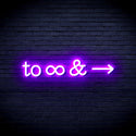 advpro-to-infinity-ultra-bright-led-neon-sign-fnu0226 - Purple