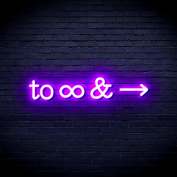advpro-to-infinity-ultra-bright-led-neon-sign-fnu0226 - Purple