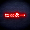 advpro-to-infinity-ultra-bright-led-neon-sign-fnu0226 - Red