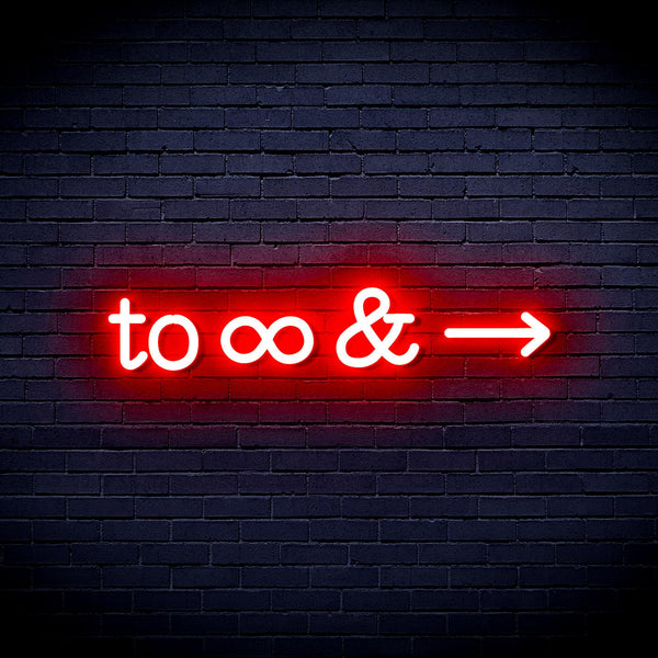 advpro-to-infinity-ultra-bright-led-neon-sign-fnu0226 - Red