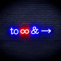 advpro-to-infinity-ultra-bright-led-neon-sign-fnu0226 - Red & Blue
