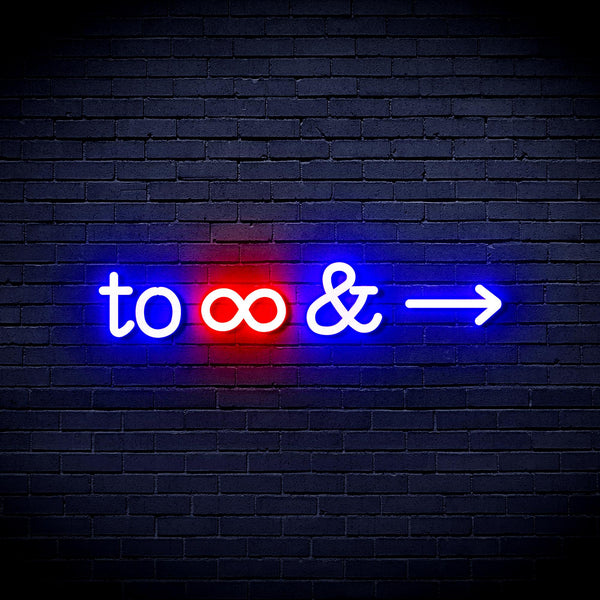 advpro-to-infinity-ultra-bright-led-neon-sign-fnu0226 - Red & Blue