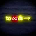 advpro-to-infinity-ultra-bright-led-neon-sign-fnu0226 - Red & Yellow