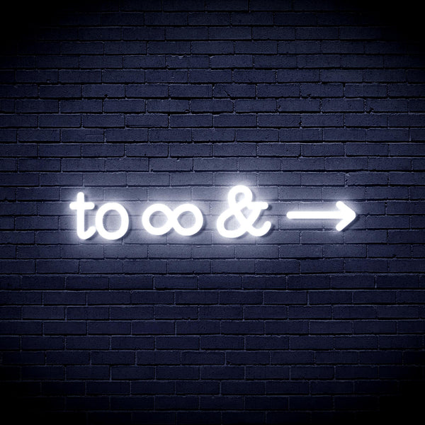 advpro-to-infinity-ultra-bright-led-neon-sign-fnu0226 - White