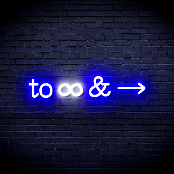 advpro-to-infinity-ultra-bright-led-neon-sign-fnu0226 - White & Blue