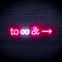 advpro-to-infinity-ultra-bright-led-neon-sign-fnu0226 - White & Pink