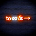 advpro-to-infinity-ultra-bright-led-neon-sign-fnu0226 - White & Orange
