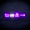 advpro-to-infinity-ultra-bright-led-neon-sign-fnu0226 - White & Purple