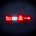 advpro-to-infinity-ultra-bright-led-neon-sign-fnu0226 - White & Red