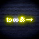 advpro-to-infinity-ultra-bright-led-neon-sign-fnu0226 - White & Yellow