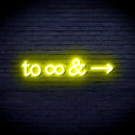 advpro-to-infinity-ultra-bright-led-neon-sign-fnu0226 - Yellow