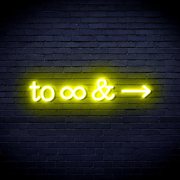 advpro-to-infinity-ultra-bright-led-neon-sign-fnu0226 - Yellow