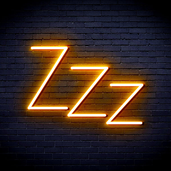 advpro-zzz-ultra-bright-led-neon-sign-fnu0228 - Golden Yellow