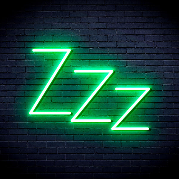 advpro-zzz-ultra-bright-led-neon-sign-fnu0228 - Green