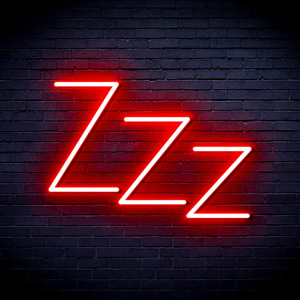 advpro-zzz-ultra-bright-led-neon-sign-fnu0228 - Red