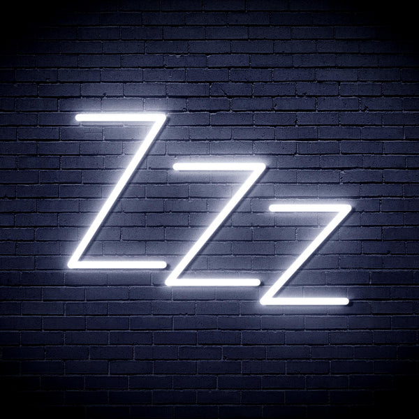 advpro-zzz-ultra-bright-led-neon-sign-fnu0228 - White