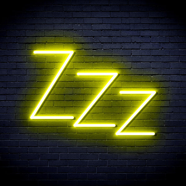advpro-zzz-ultra-bright-led-neon-sign-fnu0228 - Yellow