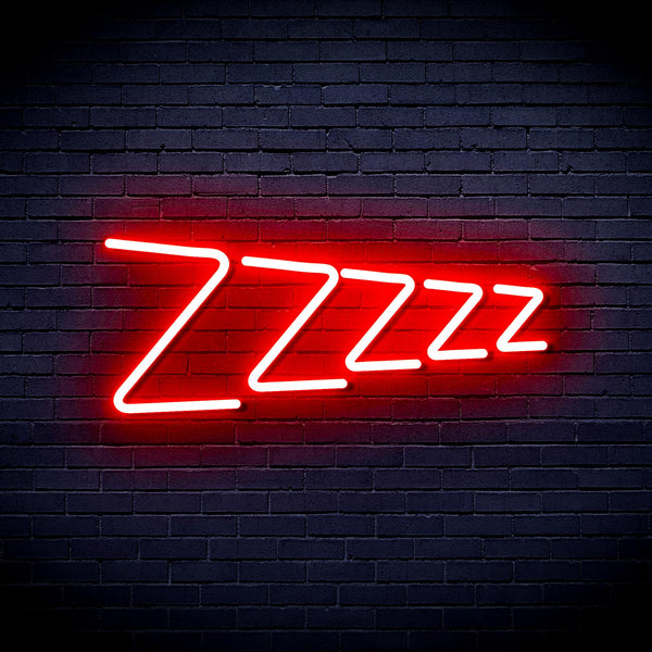 advpro-zzzzz-ultra-bright-led-neon-sign-fnu0229 - Red
