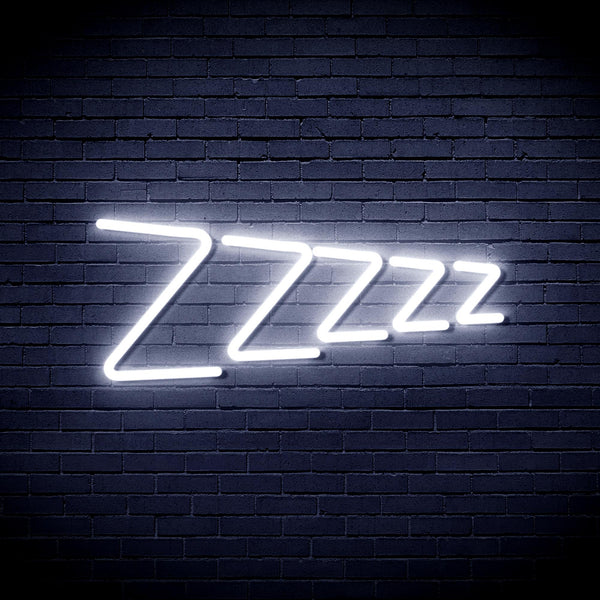 advpro-zzzzz-ultra-bright-led-neon-sign-fnu0229 - White