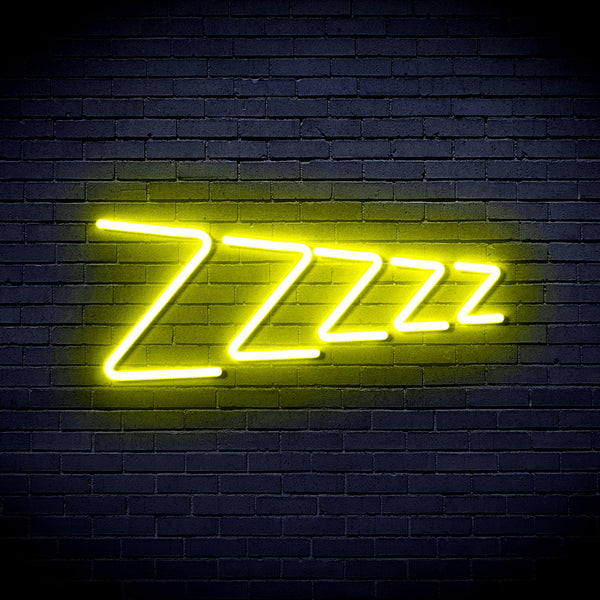 advpro-zzzzz-ultra-bright-led-neon-sign-fnu0229 - Yellow