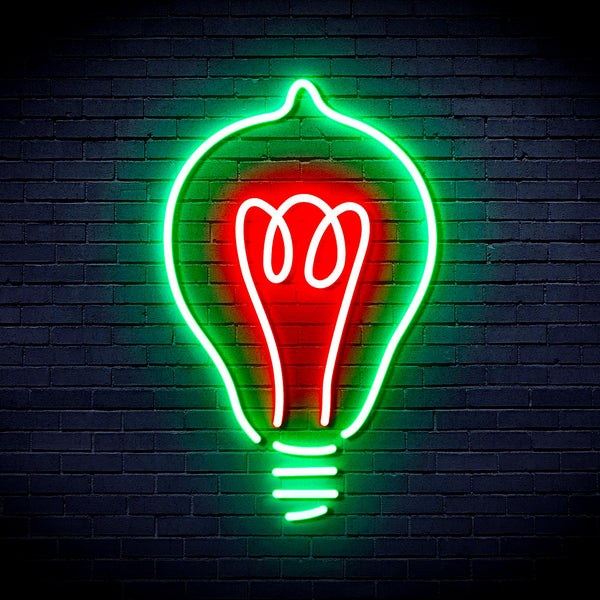 advpro-light-blub-ultra-bright-led-neon-sign-fnu0230 - Green & Red