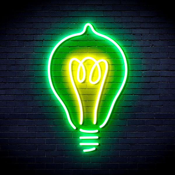 advpro-light-blub-ultra-bright-led-neon-sign-fnu0230 - Green & Yellow