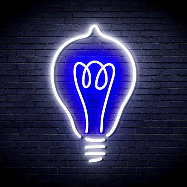 advpro-light-blub-ultra-bright-led-neon-sign-fnu0230 - White & Blue