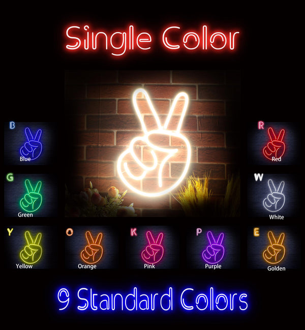 advpro-hand-showing-v-sign-ultra-bright-led-neon-sign-fnu0231 - Classic