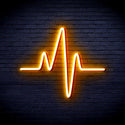 advpro-heart-beat-pulse-ultra-bright-led-neon-sign-fnu0234 - Golden Yellow