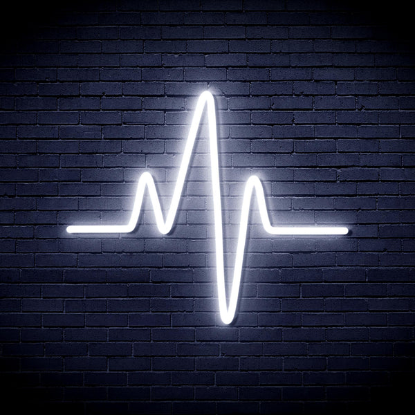 advpro-heart-beat-pulse-ultra-bright-led-neon-sign-fnu0234 - White