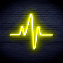 advpro-heart-beat-pulse-ultra-bright-led-neon-sign-fnu0234 - Yellow