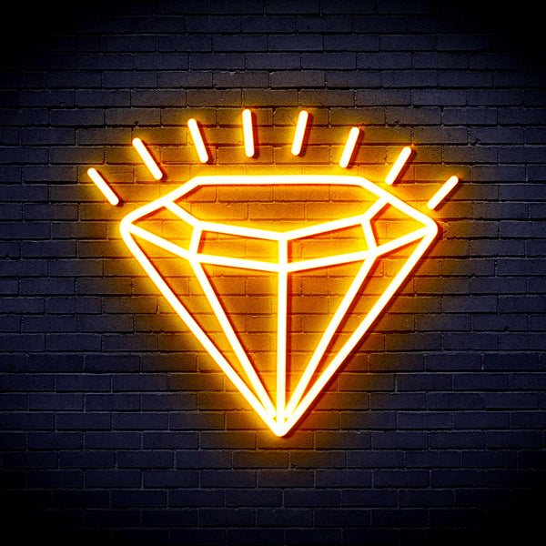 advpro-diamond-ultra-bright-led-neon-sign-fnu0235 - Golden Yellow