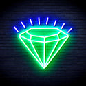 advpro-diamond-ultra-bright-led-neon-sign-fnu0235 - Green & Blue