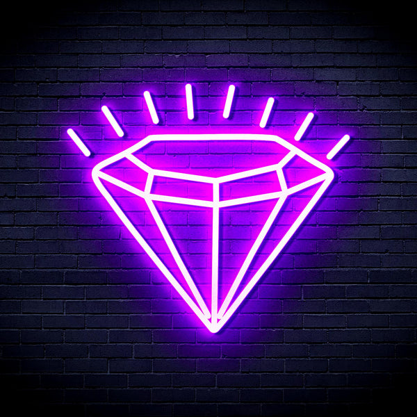 advpro-diamond-ultra-bright-led-neon-sign-fnu0235 - Purple