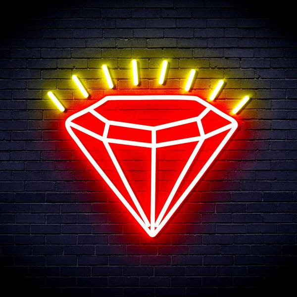 advpro-diamond-ultra-bright-led-neon-sign-fnu0235 - Red & Yellow
