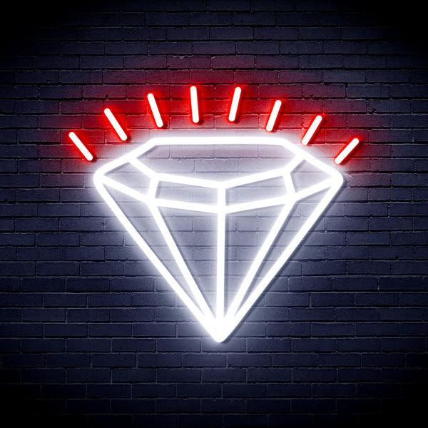 advpro-diamond-ultra-bright-led-neon-sign-fnu0235 - White & Red