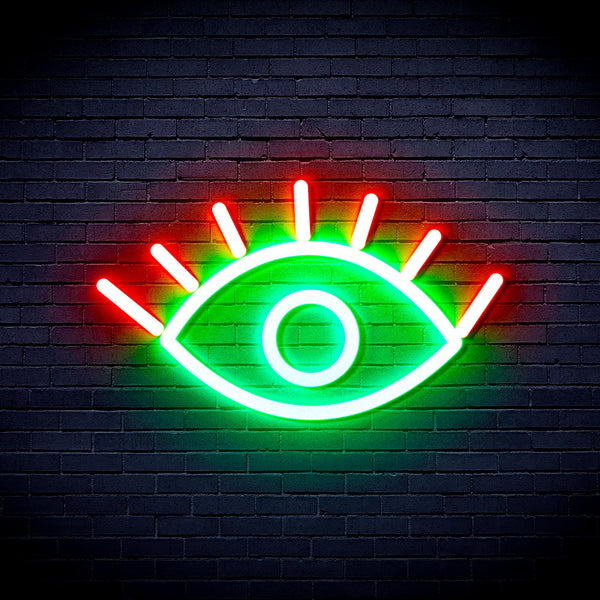 advpro-eye-ultra-bright-led-neon-sign-fnu0237 - Green & Red
