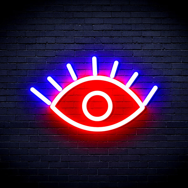 advpro-eye-ultra-bright-led-neon-sign-fnu0237 - Red & Blue
