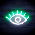 advpro-eye-ultra-bright-led-neon-sign-fnu0237 - White & Green