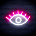 advpro-eye-ultra-bright-led-neon-sign-fnu0237 - White & Pink