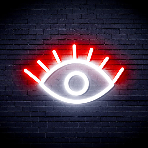 advpro-eye-ultra-bright-led-neon-sign-fnu0237 - White & Red