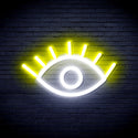 advpro-eye-ultra-bright-led-neon-sign-fnu0237 - White & Yellow