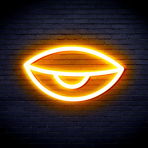 advpro-sleepy-eye-ultra-bright-led-neon-sign-fnu0238 - Golden Yellow
